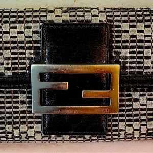 Fendi RARE Long Suede/Leather Wallet EUC